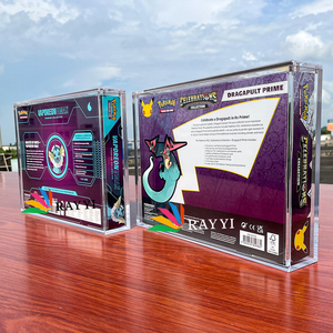 Boîte de présentation en acrylique transparente RAY YI pour <span class=keywords><strong>Jolteon</strong></span> Flareon <span class=keywords><strong>Pokemon</strong></span> TCG VMAX Premium Polished Magnet Collection - Product Image 4