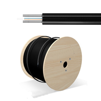 Cable de Fibra Óptica Autoportante Tipo Arco OWIRE GJYX(F)CH para Redes FTTH, Compatible con Uso en Exteriores, Alta Banda Ancha, Conector UPC, 300N