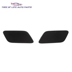 Audi Q7 Headlight Washer Spray Caps 4M0807753B 4M080754B Plastic <b>Clip</b> On Front <b>Bumper</b> Cover - Product Image 1