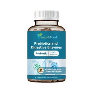 Capsules de prébiotiques et d'enzymes digestives en gros avec complexe d'enzymes digestives pour soutenir la flore intestinale - Product Image 1