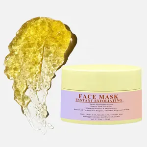 NEW Vegan Instant Resurfacing Face Mask AHA BHA Enzyme Exfoliating Facial Mask to Reduce Hyperpigmentation dark spot corrector