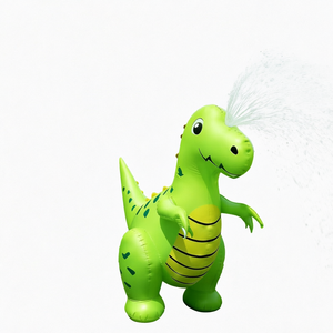 Piscine gonflable géante en PVC en forme de dinosaure avec arroseur, jouet <span class=keywords><strong>aquatique</strong></span> de 1,80 m pour jeux d'été en extérieur - Product Image 1