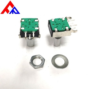 ตัวเข้ารหัสแบบเพิ่มค่าค่าทีละหนึ่ง Fanrui 360 องศา รุ่น PEC12 12/18/24 พัลส์ DC5V แบบเสียบด้านข้างพร้อมปุ่มสวิตช์แบบหมุน สำหรับเครื่องขยายเสียงในรถยนต์ - Product Image 5