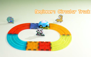 Jouet de voiture de course magnétique en plastique 3D 26 pièces Jouets magiques de dinosaures Créativité Tuiles magnétiques éducatives pour enfants - Product Image 6