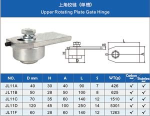 Quincaillerie de <span class=keywords><strong>portail</strong></span> <span class=keywords><strong>pour</strong></span> clôture de <span class=keywords><strong>portail</strong></span> pivotant en acier Charnières pivotantes Heavy Duty Réglable Upper Bolt On Bearing - Product Image 3