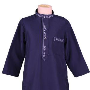 2024 Ventas directas de fábrica Moda Empalme de alta calidad Venta buena árabe Thobe <span class=keywords><strong>Alharamain</strong></span> Jubba para niño - Product Image 1