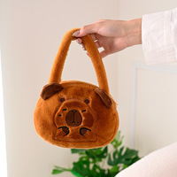 2024 filles populaires mignon peluche marsouin souris poche petits sacs ronds dames luxe stockage sac à main pour les enfants
