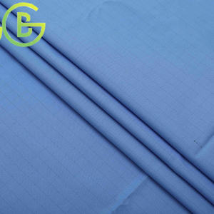 Tissu de chemise en popeline respirante en polycoton, certifié Global Recycled Standard GRS, <span class=keywords><strong>OCS</strong></span>, ISO9001, BCI, tissu en polyester et coton - Product Image 3