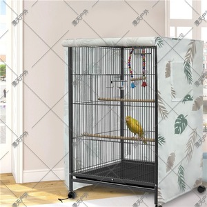 Cubierta para Jaula de Pájaros, Poliéster Estampado, Rectangular, Marco de Alambre de Acero, Protección Solar para Exteriores, a Prueba de Polvo, Protector para Jaulas de Mascotas - Product Image 2