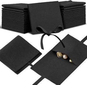 กระเป๋าใส่เครื่องประดับผ้ากำมะหยี่ไมโครไฟเบอร์แบบมีฝาปิด พร้อมส่ง - Product Image 5
