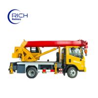 RICHYD-10T, grue hydraulique sur camion Foton de 10 tonnes, certifiée CE, directement de l'usine, hauteur de levage maximale de 28 m, 360° °   Rotation planétaire complète