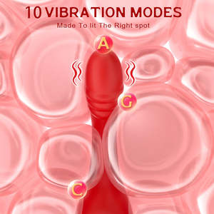 Jouets sexuels adultes 2-en-1 Stimulateur de téton et de clitoris pour point G Vibromasseur avec fonctions de morsure et de poussée buccale - Product Image 4