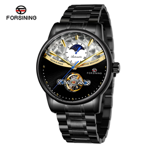Montre automatique pour homme de haute qualité, nouvelle conception, fabriquée en Chine par Forsining, résistante à l'eau, avec phases lunaires. - Product Image 4