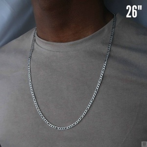 Muestra Gratuita de Cadena Figaro de Acero Inoxidable Personalizada en Plata y Oro para la Fabricación de Joyas - Product Image 6