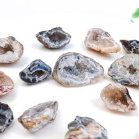 Cristal naturel brut, agate marocaine, géode non polie, cristal de petite taille, objet de collection, décoration en cristal