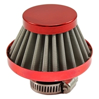 Filtre à air sport universel en acier inoxydable de 12 mm à haut débit pour la performance du moteur de voiture de course