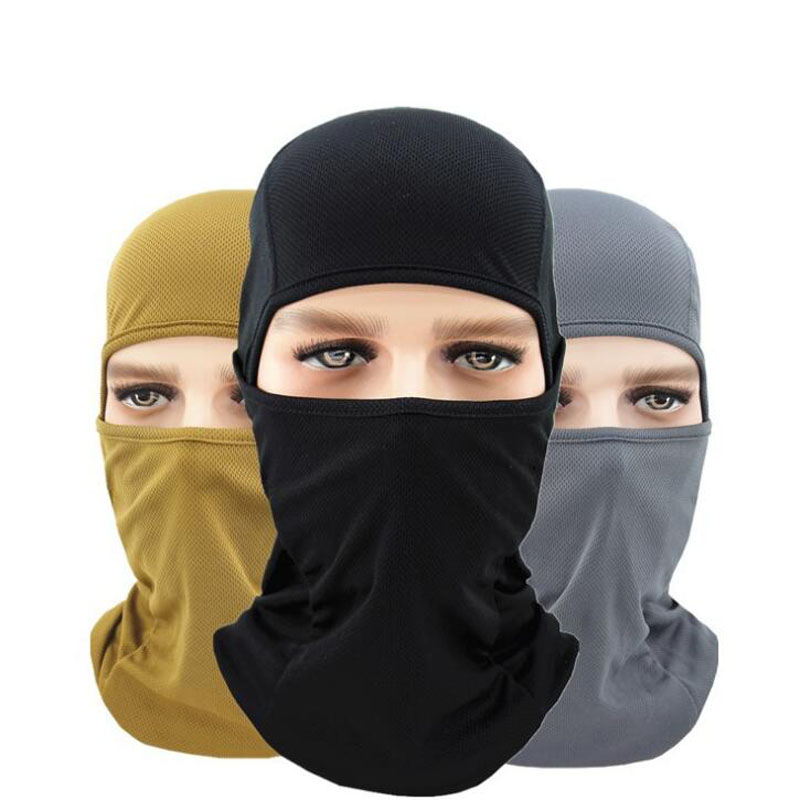 Полнолицевая ветрозащитная Лыжная маска, дышащая Защитная шапка для велоспорта, летняя Балаклава, шляпа, чехол