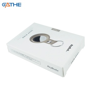 Cajas impresas personalizadas ecológicas, cajas de embalaje plegables de 2 extremos, cajas de embalaje de papel de cartón para Apple <span class=keywords><strong>Airtag</strong></span> - Product Image 4