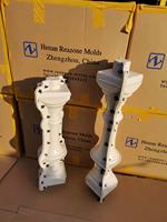 Reazone RZPC Moules à balustres en béton préfabriqué robustes et durables pour extérieur, hauteur 60/70 cm, pour garde-corps et main courante, en plastique PP, réutilisables 1000 fois