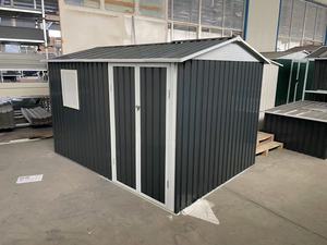 9x6 ft <span class=keywords><strong>DIY</strong></span> lưu trữ ngoài trời đổ nhà để xe nhà Bộ dụng cụ dễ dàng lắp ráp vườn nhà kho nước bằng chứng bền kim loại xây dựng - Product Image 2