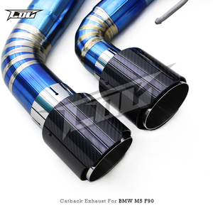 Tubos de Escape Boska de Titanio para M5 F90 4.4T 2018-2023, Silenciador Valvetronic, Tubos Intermedios X, Sonidos Modificados - Product Image 5