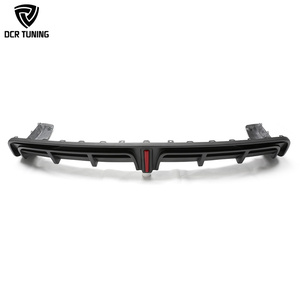 Diffuseur de pare-chocs arrière en fibre de carbone <span class=keywords><strong>s</strong></span>èche MODEL <span class=keywords><strong>S</strong></span> <span class=keywords><strong>W</strong></span>/h LED pour Tesla Model <span class=keywords><strong>S</strong></span> Kit de carrosserie extérieur en carbone véritable Protecteur de pare-chocs Remplacer - Product Image 1