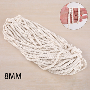 Corde <span class=keywords><strong>de</strong></span> coton tressée <span class=keywords><strong>de</strong></span> <span class=keywords><strong>tapisserie</strong></span> matérielle faite à la main <span class=keywords><strong>de</strong></span> Charmkey pour la décoration d'épaisseur - Product Image 6