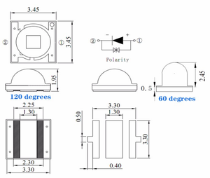 Haute qualité 1w 3w haute puissance led 450nm 650nm 670nm 740nm led rvb smd diode - Product Image 6