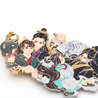 Bros Enamel Karakter Anime Kustom, Pin Kerah Kartun Logam, Lencana Pin Enamel yang Dapat Disesuaikan