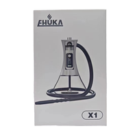 Accessoires de Fumée Chicha Électrique LED Écologique Portable, Bol à Narguilé en Acier Inoxydable, Capsule sans Charbon, Non Toxique