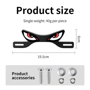 Luz LED para Matrícula, Lámpara de Advertencia Intermitente Tipo Ojo de Diablo, Luz Trasera para Motocicleta y Bicicleta, Mejora de Equipamiento - Product Image 3