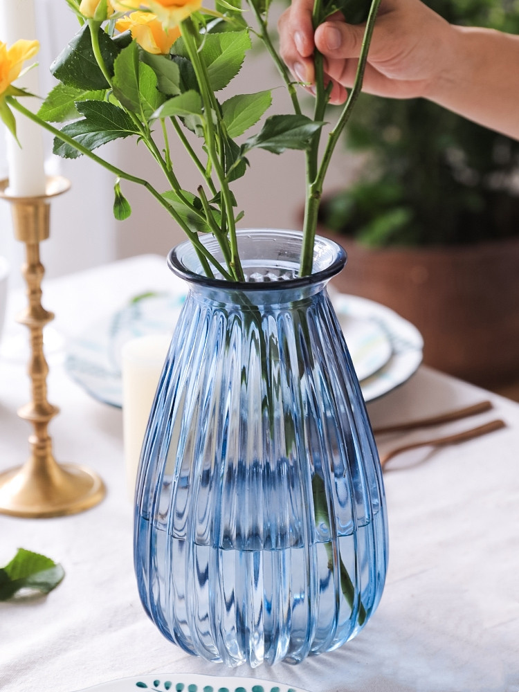 Factory Produced Wholesale Glass Flower Vase for Home Decor