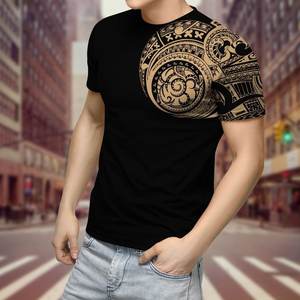 T-shirt imprimé 3D pour hommes, motif de <span class=keywords><strong>tortue</strong></span> polynésienne et fleurs, Streetwear Harajuku, vente en gros - Product Image 2