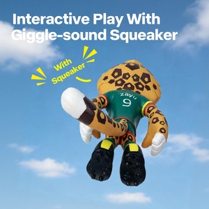 Mascota de la Copa <span class=keywords><strong>Mundial</strong></span> de la FIFA 2026, Juguete Oficial Licenciado para Mascotas, Juguete Interactivo de Látex para Perros, Juguete de Látex con Sonido, Muñeco de Látex de la Mascota Zayu - Product Image 3