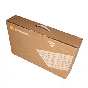 Caja de embalaje para teclados de 3C Electronics, para envíos de marcas en línea, corrugada, opción de flauta B/E, plegable, fabricante de cajas de envío. - Product Image 1