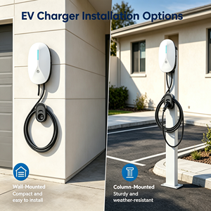 เครื่องชาร์จรถยนต์ไฟฟ้าแบบติดผนัง 7kW สำหรับที่อยู่อาศัย ชนิดที่ 2 พร้อมระบบ OCPP แอปพลิเคชัน RFID IP65 CE FCC สายเคเบิล 5 เมตร ผลิตโดยโรงงาน OEM รับประกัน 18 เดือน - Product Image 5