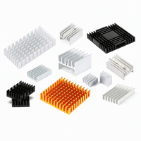 Radiator Heatsink Aluminium untuk Chip Router CPU Cooling Block Profil Aluminium Ukuran Lengkap