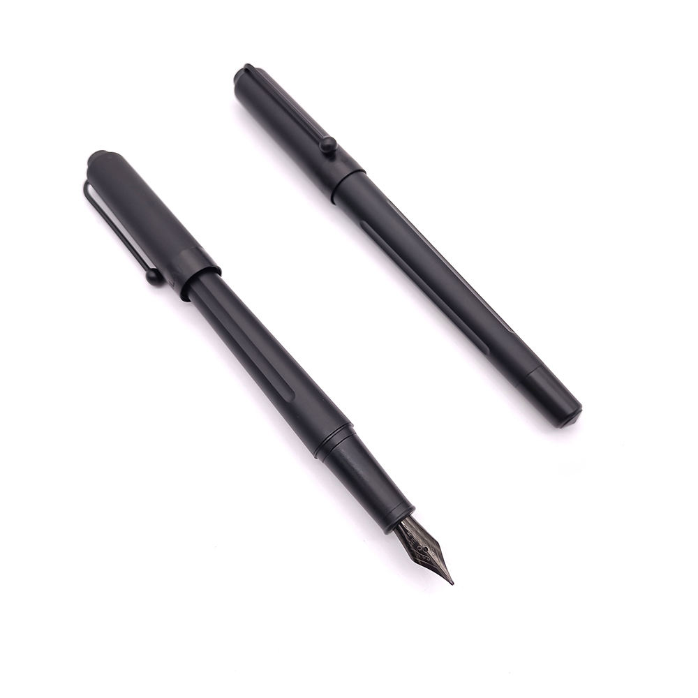 Raw Material Metal Ballpoint Pen Black Metallic Black Pen for Men Luxury  Executive Pens Gift Set