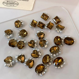 Nueva Joyería de Uñas 3D de Lujo Estilo <span class=keywords><strong>Mirad</strong></span> 2025, Diseño Rectangular con Diamantes Apilados Tipo Huevo de Paloma, Joyería Fina Brillante - Product Image 5