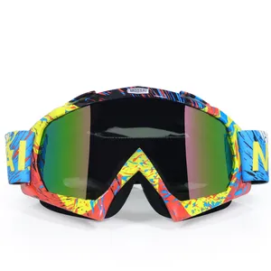 clear sun glasses motorcycle Suppliers-Motocross Goggles Ski Snow Skate Glasses Helmet Eyewears Sun Glasses Collapsible For Motorcycle Dirt Bike ATV MX Outdoor Cycling