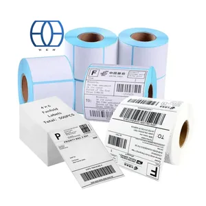Fornitura professionale etichetta di spedizione adesivo di carta personalizzato codice a barre diretto etichette termiche