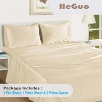Ensemble de draps de luxe 100% coton, couleur unie, 300TC, certifié OEKO-TEX, écologique, doux et chaud, pour hôtel et maison, utilisable en toutes saisons