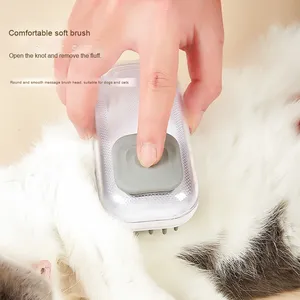 Juego de cepillos para perros y gatos BIKO, incluye dispensador de jabón y champú de material ABS+TPR, estilo clásico de masaje y aseo, DA314159 - Product Image 2