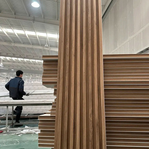 Panneaux muraux <span class=keywords><strong>en</strong></span> WPC rainurés 3D imperméables, imitation <span class=keywords><strong>bois</strong></span>, creux, pour décoration intérieure, revêtement <span class=keywords><strong>en</strong></span> PVC, panneau composite <span class=keywords><strong>bois</strong></span>-<span class=keywords><strong>plastique</strong></span> - Product Image 5