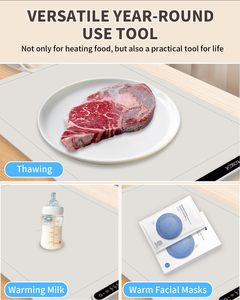 Square Silicone <b>Soft</b> Bottom Warm Cutting Board Automatic Constant Temperature Heating Portable Household Food Silicone Material - Product Image 6