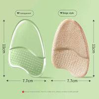 Semelles intérieures SOYANGNEK en gel de 4 mm d'épaisseur, coussinets antidérapants pour l'avant-pied, semelle intermédiaire pour talons hauts, transparentes, ajustement de la taille de chaussure, amortissement des chocs