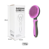 Brosse de toilettage pour animaux de compagnie, peigne démêlant auto-nettoyant pour chiens et chats, accessoires et fournitures pour l'élimination des poils et le démêlage