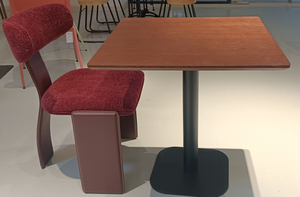 Mesa de restaurante con acabado de madera, mesa de comedor cuadrada, tablero de color marrón mate, para uso en cafetería/restaurante/cocina - Product Image 2