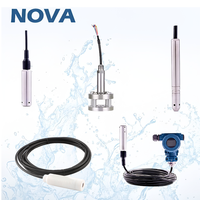Capteur de niveau submersible anticorrosion en PTFE 4-20mA RS485 HART, capteur céramique pour liquides corrosifs, pour réservoir chimique