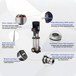 Price Vertical Multistage Centrifugal Pump <b>Portable</b> Fire Fighting Pump Ebara Multistage Centrifugal Pump - Product Image 3